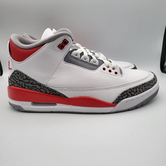 NEW Men's Sz 10 Jordan 3 Retro "Fire Red" Shoes - DN3707-160 - Picture 6 of 10